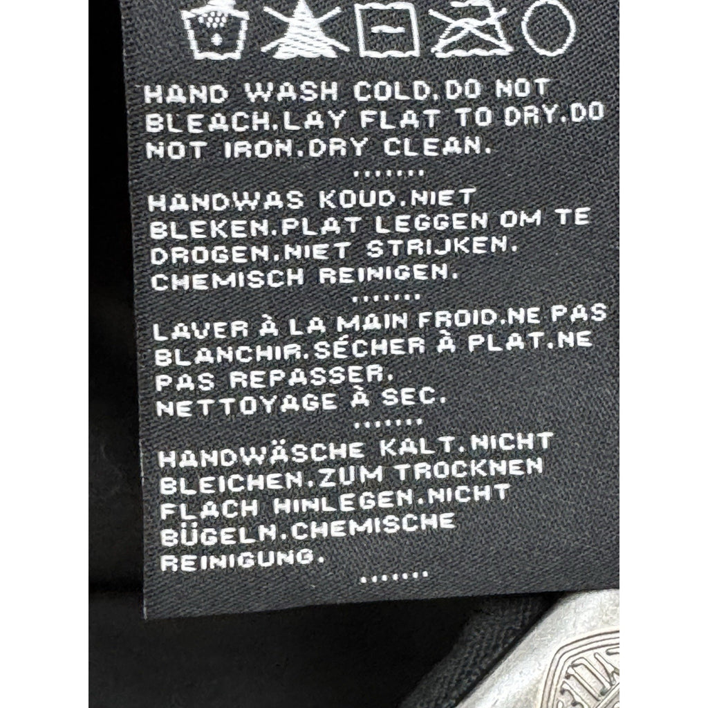 Harley Davidson Vintage Motorcycle Spell Out Sequined Military Cap Black Hat OSF