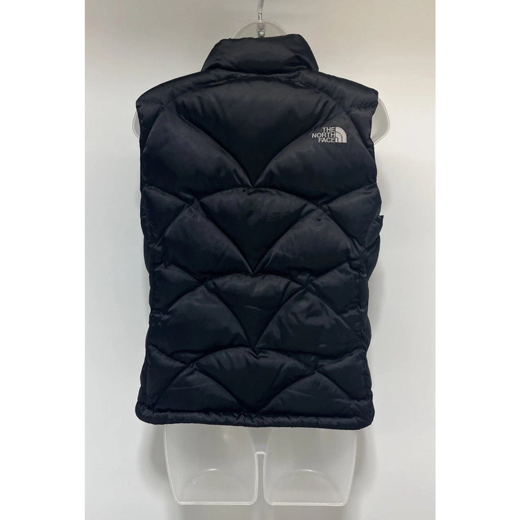 The North Face 550 Down Quilt Dark Black Puffer Vest, Women’s Size S