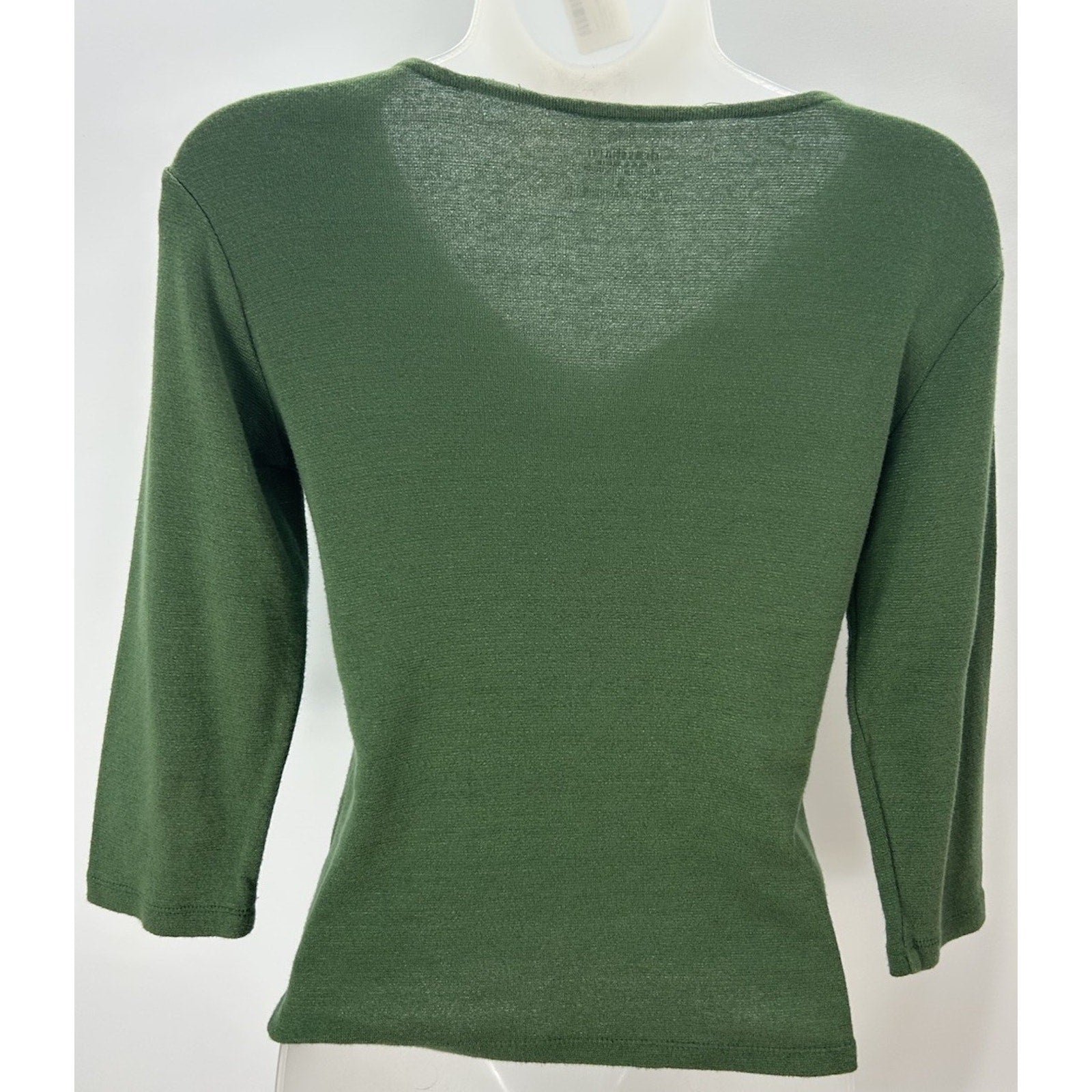 Dressbarn Green Womens Size Small Office Casual Top.