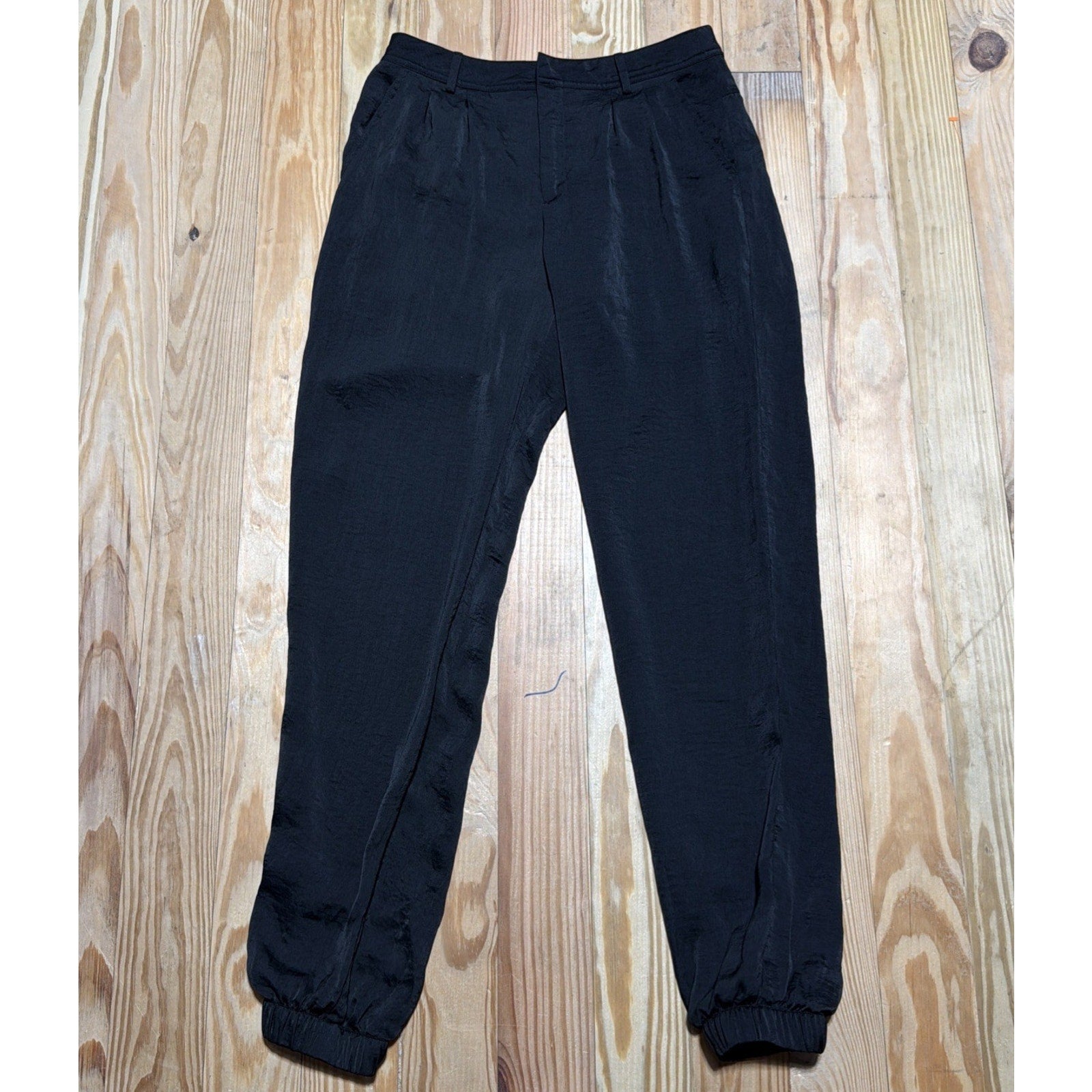 Charlie O By Kinnucan’s Black Pull On Jogger Pants Women’s Small Pleated Ankle