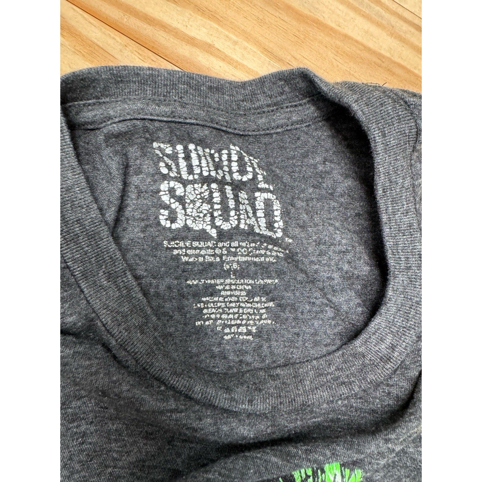 Suicide Squad Joker T Shirt Jared Leto Men’s Size Large Black Graphic