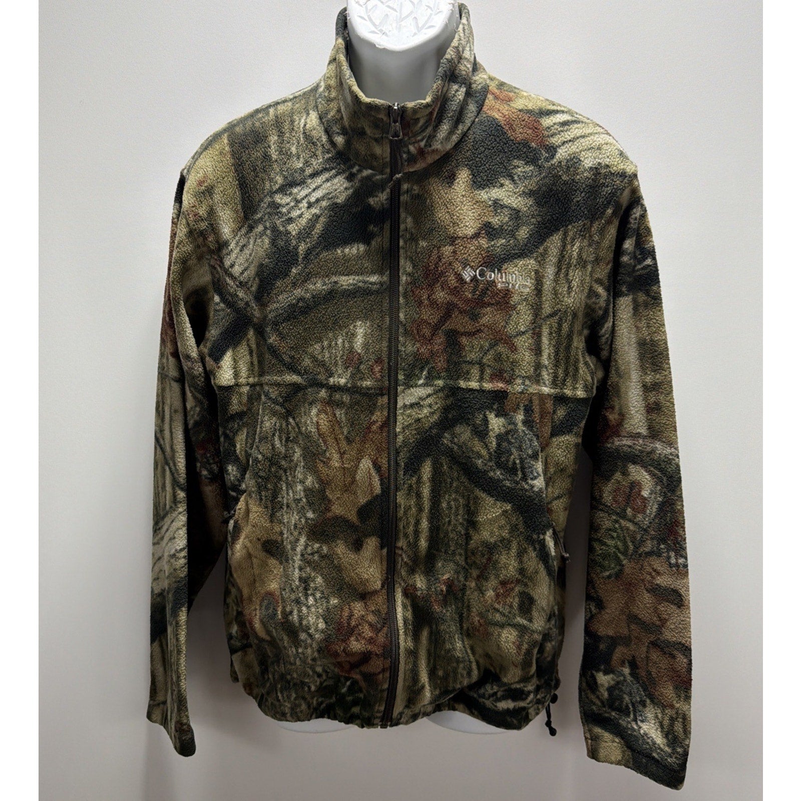 Columbia PHG Camo Jacket Men’s Medium Hunting Fleece Lined Breakup Country