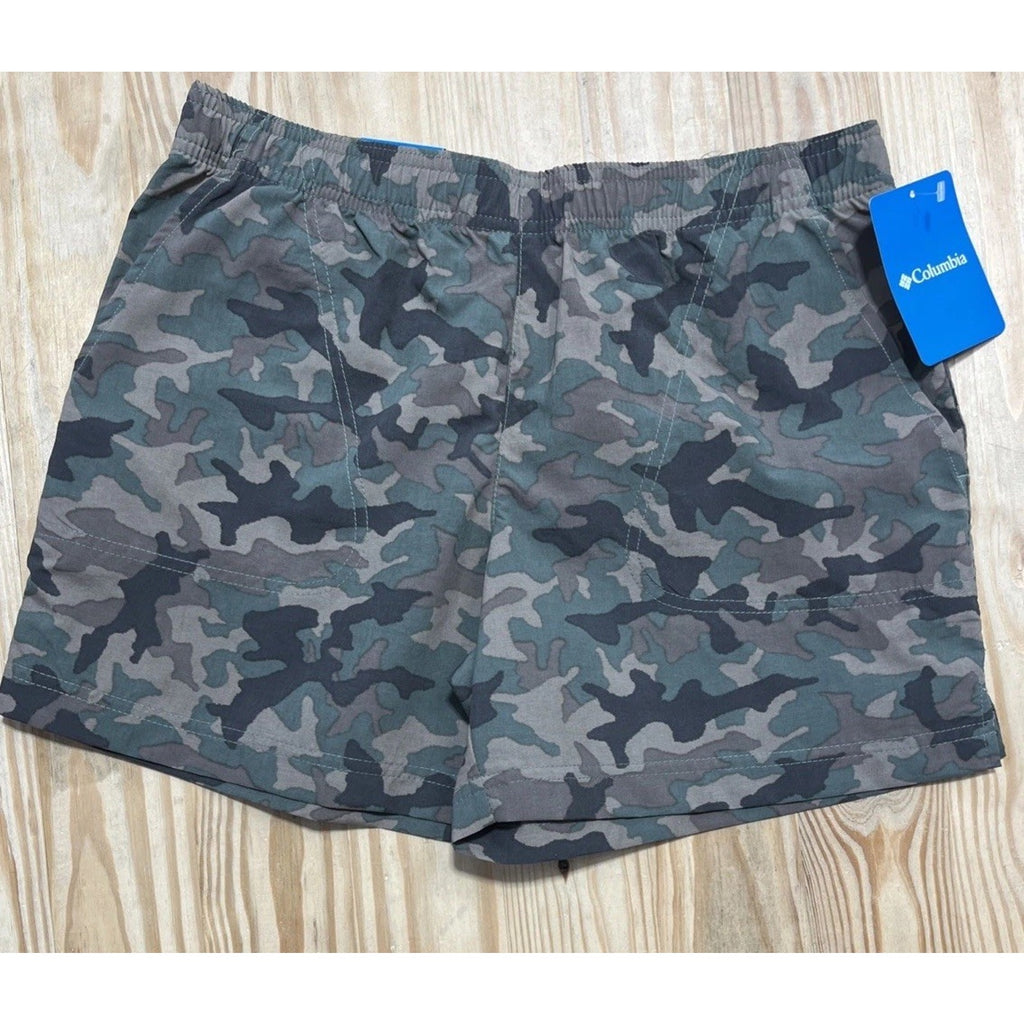 Columbia Women's Sandy River 11 Court Shorts Small S Camo Regular Fit Nylon $60