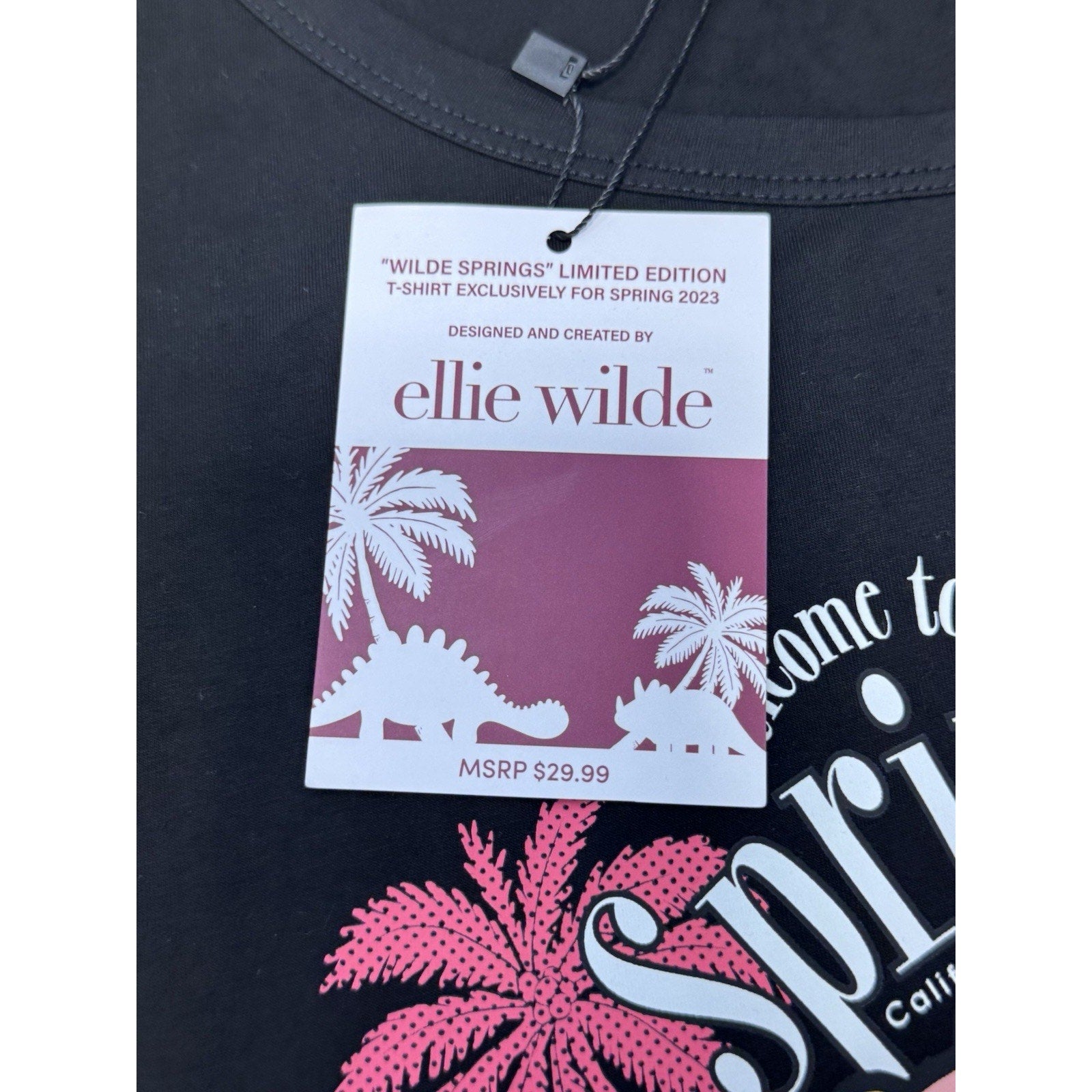 Ellie Wilde 2023 Limited Edition Wilde springs CA Knit Graphic Size Small NWT