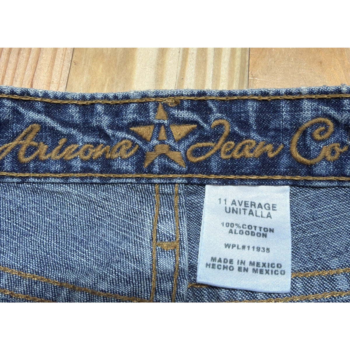 Vtg Arizona Women Low-Rise Y2K Flare Jeans Womens 11 NWT 32x32
