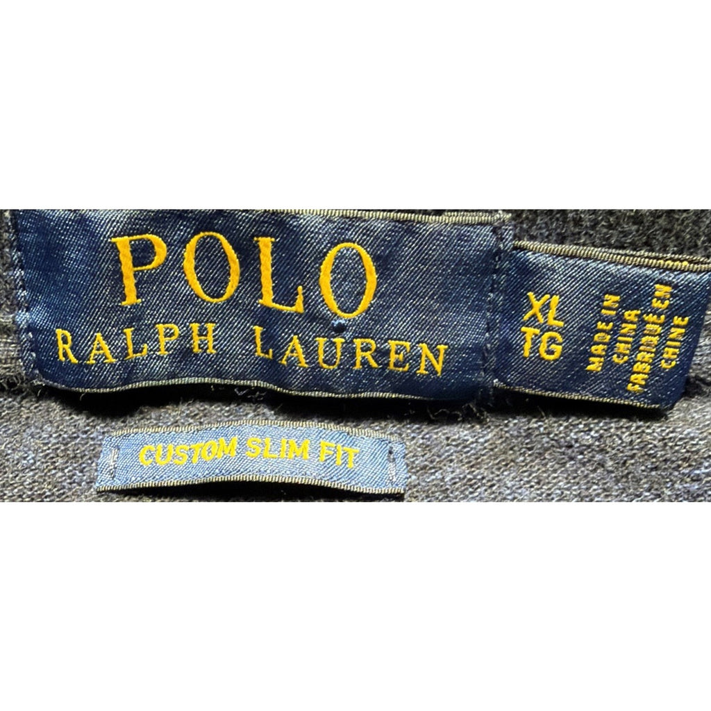 Polo Ralph Lauren Custom Slim Fit Mesh Polo Shirt Mens Heathered Navy