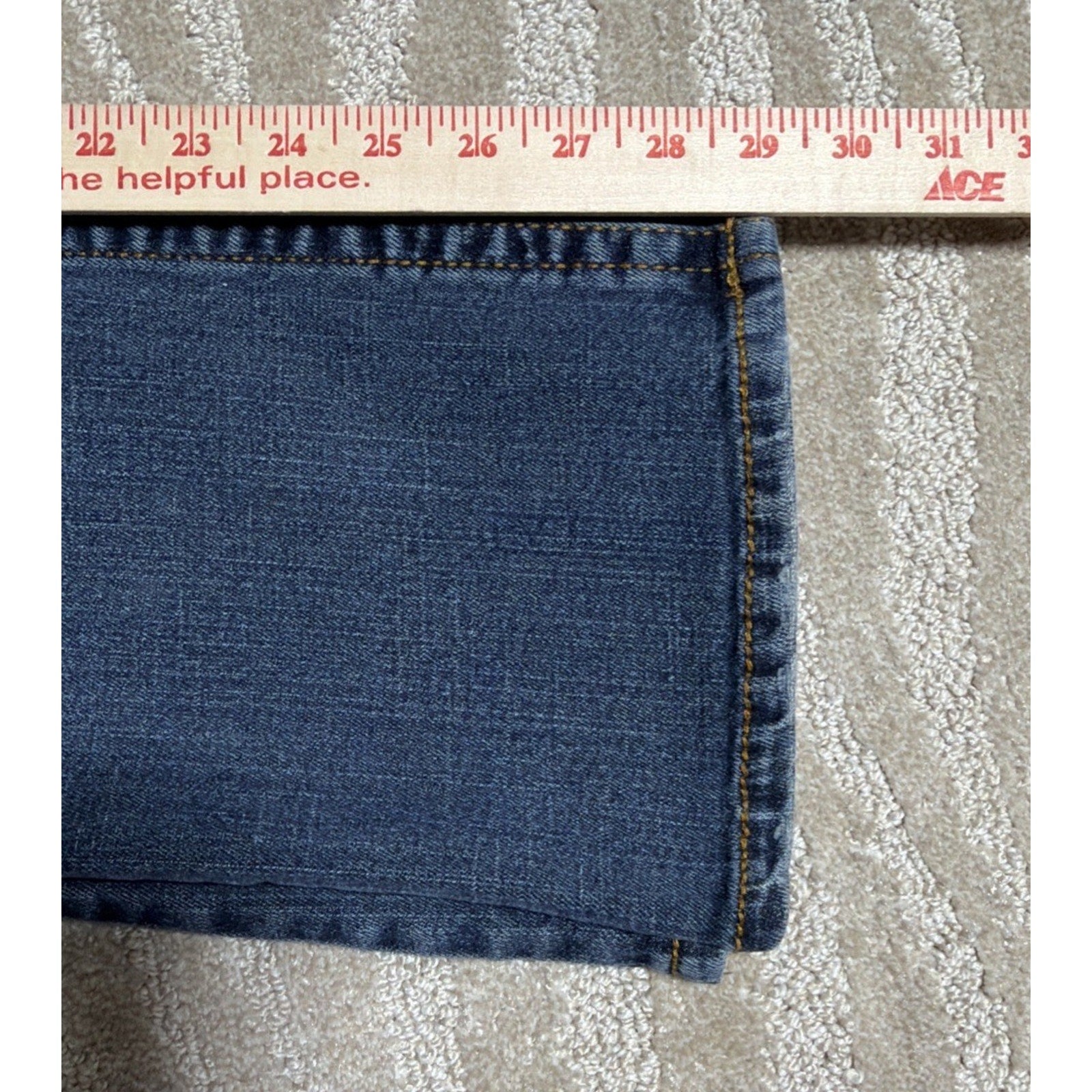 Y2K Aeropostale 11/12 S Reg Hailey Skinny Flare Jeans Low Rise Medium Wash 32x29
