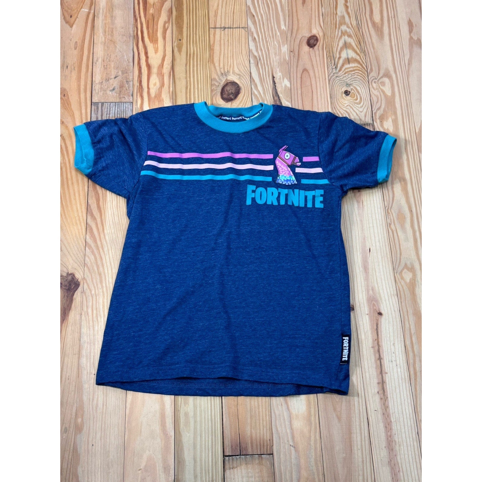 Fortnite Llama Pinata Fortnite Short Sleeve T-Shirt - Boys Size Large 10/12 Blue