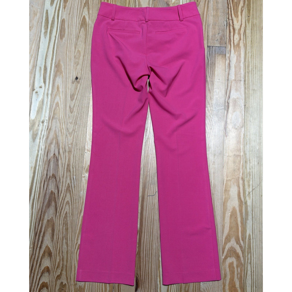 New York & Company Barely Boot Pants Pink Modern Fit Stretch 7th Av 8 Tall Nwt