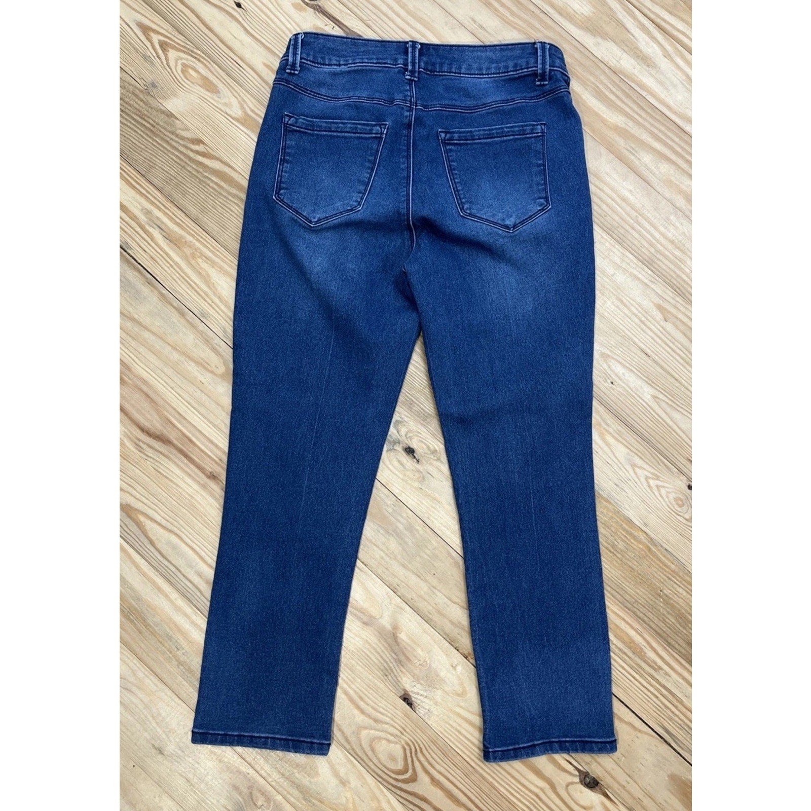 Workshop Republic Clothing Women’s Crop Dark Wash Blue Skinny Jeans Pants Size 4