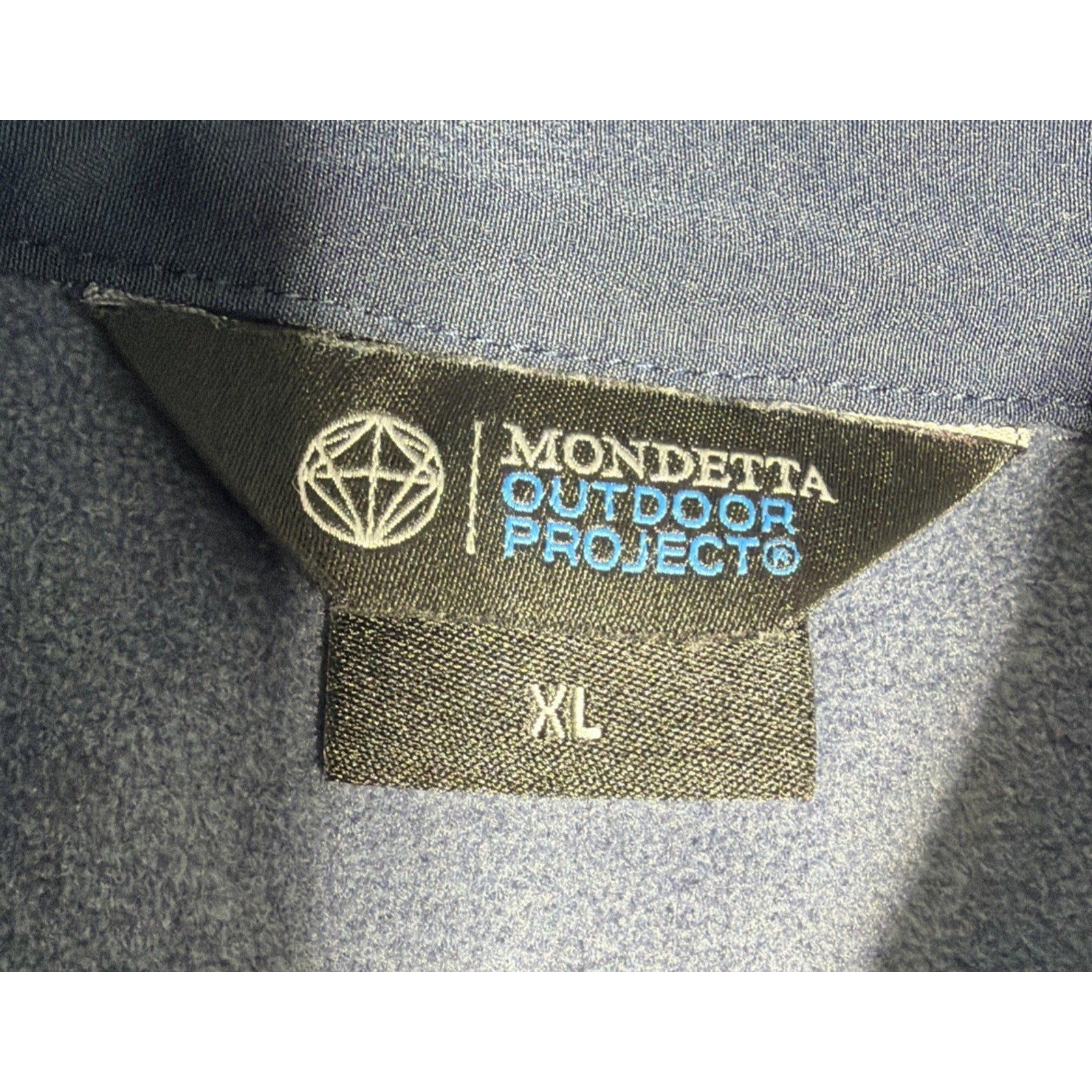 Mondetta Outdoor project Soft quarter zip Velour fleece jacket in steel blue XL