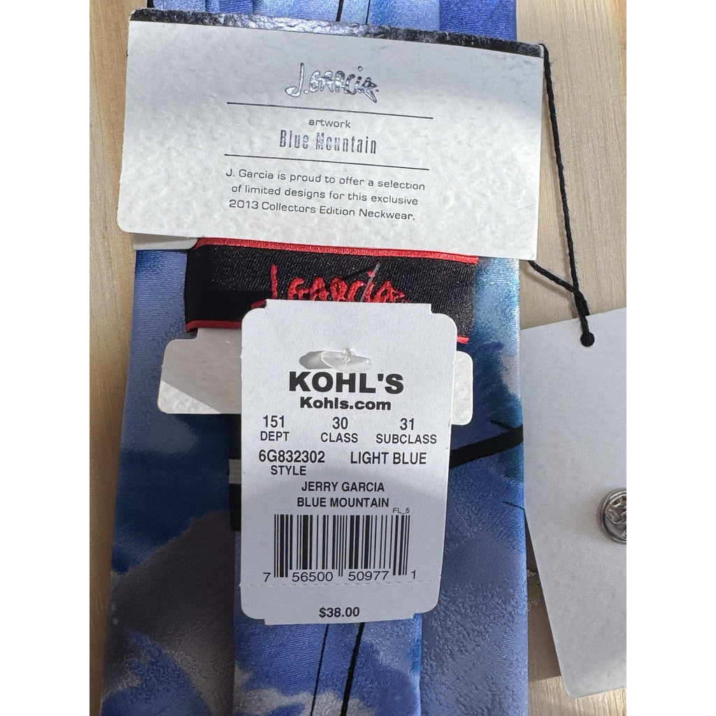 Jerry Garcia 2013 Collectors Edition Mens Necktie Blue Multicolor Tie NWT Guitar