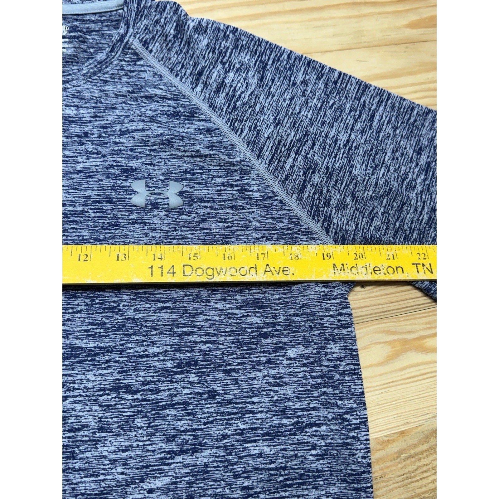 Under Armour Heatgear Loose T-Shirt Men’s S Athletic Lightweight Heather Blue