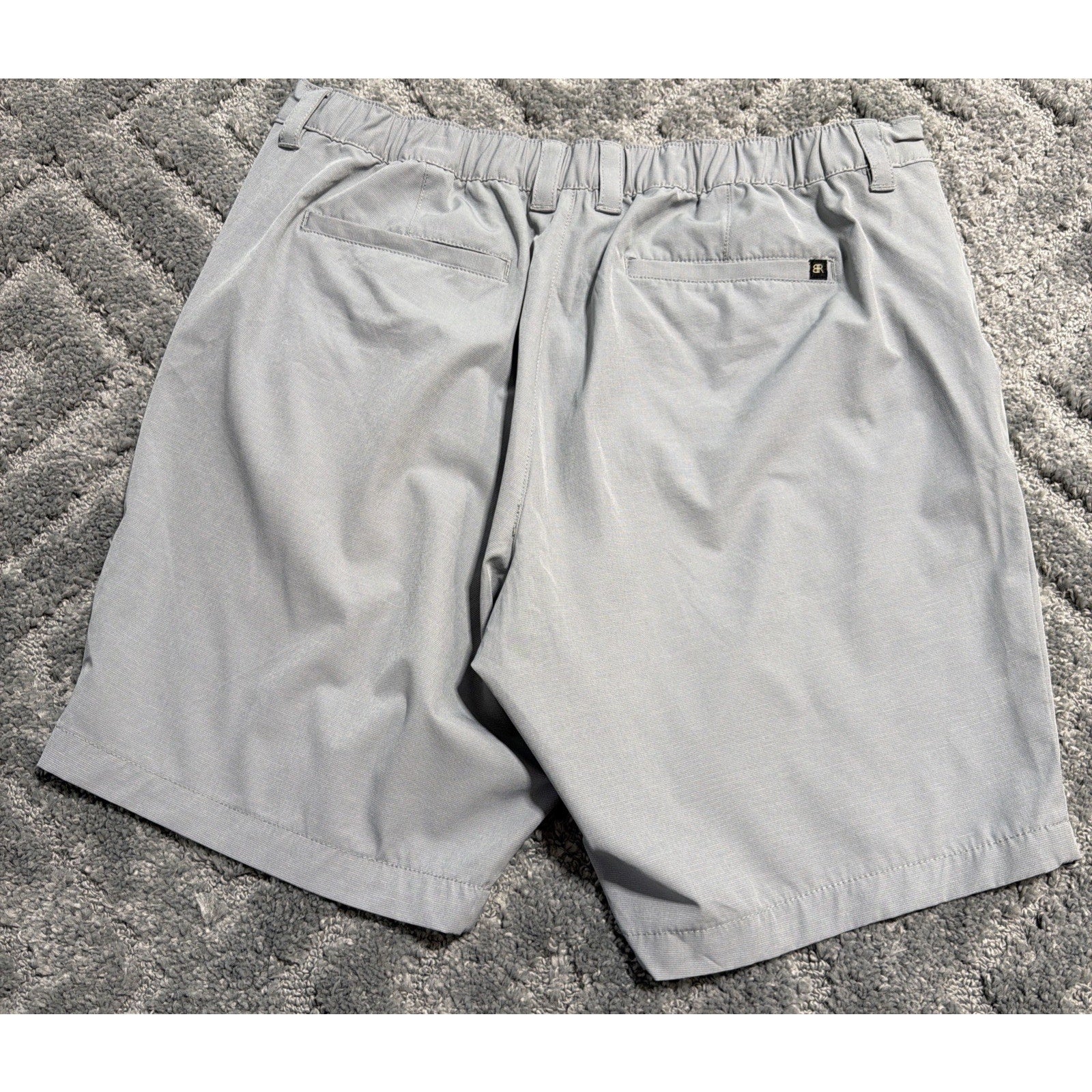Banana Republic Men's Grey Comfort Flat Front Short Sizes 38 Casual Preppy Golf