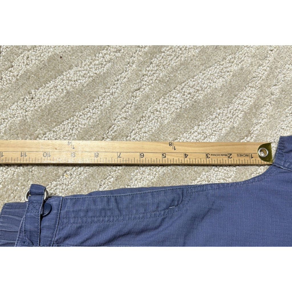 LL Bean Womens Size 8 Pet Blue High Rise Utility Hiking Outdoor Coolmax Pants