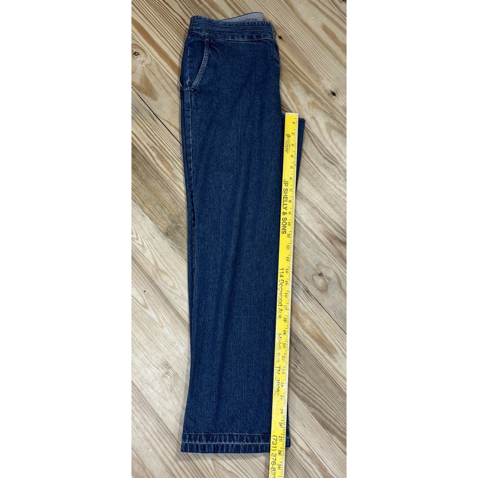 J.Jill Genuine Fit Below Waist Stretch DARK WASH Jeans Women’s size 4 Petite