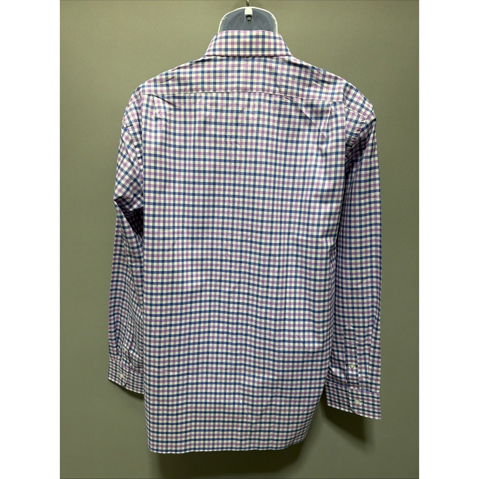 J Crew Dress Shirt Men's XL Ludlow 120's 2 Ply Gingham Check Long Sleeve New