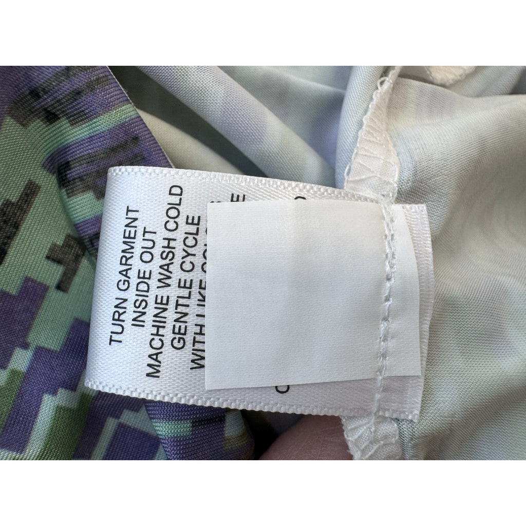 One World Live & Let Live SP Petite Maxi Dress Blue Green Beaded Boho