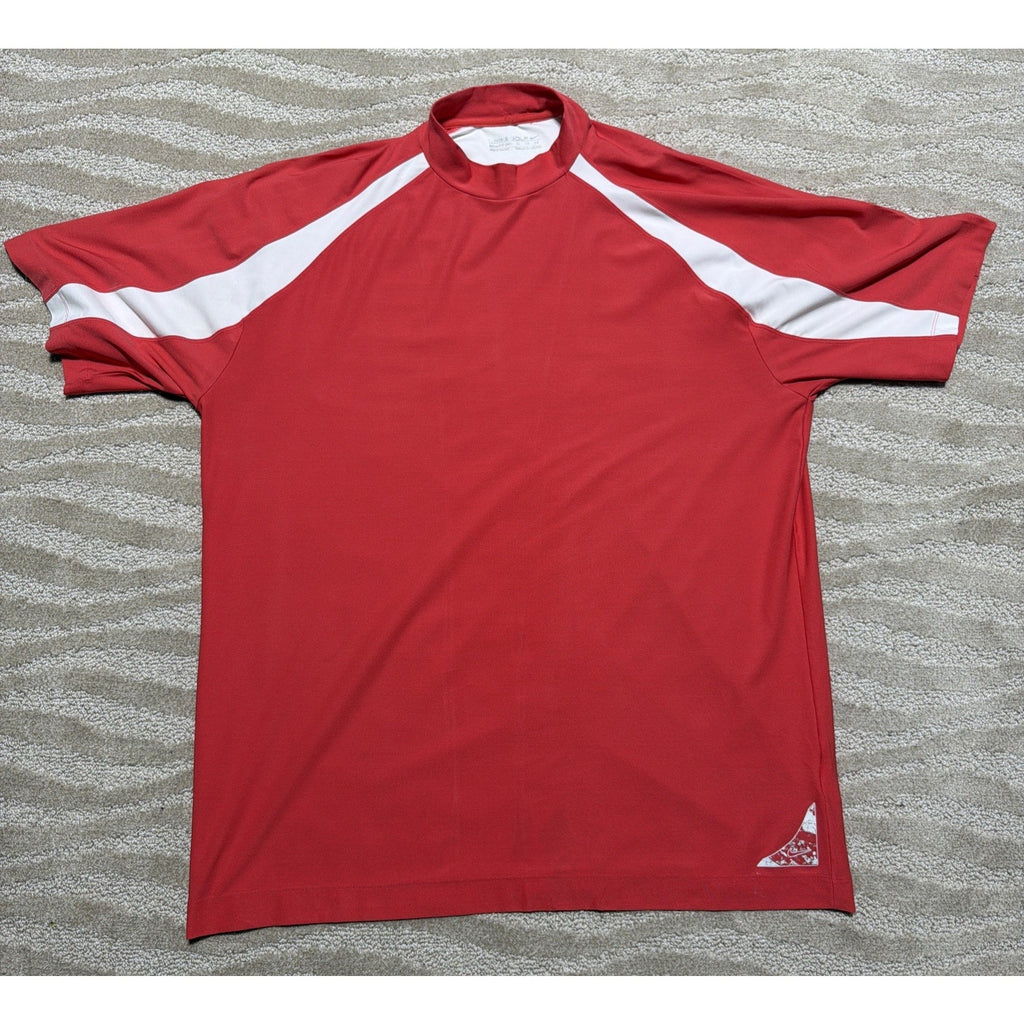 Vtg NIKE GOLF FIT DRY TENNIS SHIRT RUNNING XL STRETCH MOCK NECK 256503