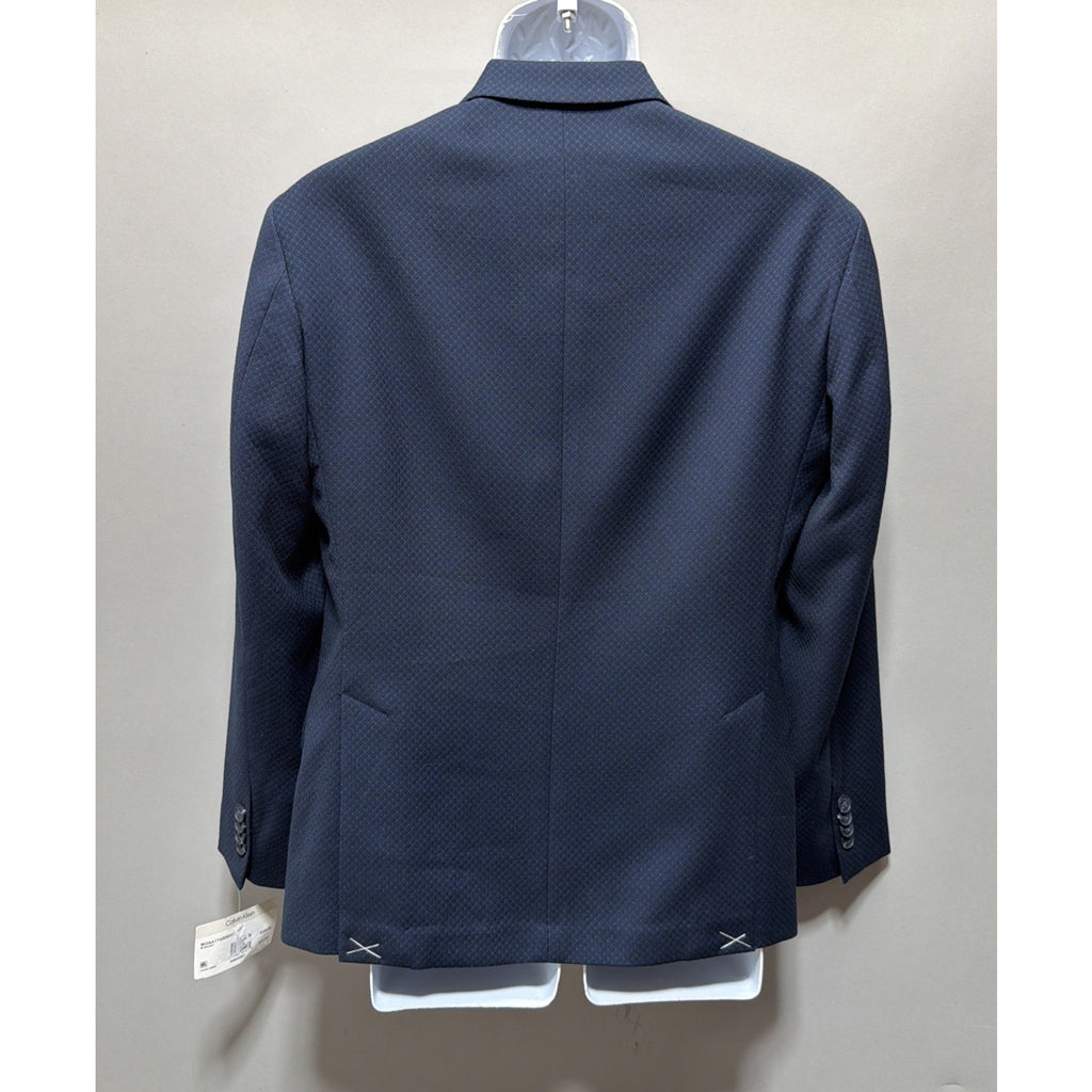 Calvin Klein Slim Fit Infinite Stretch Suit Jacket Mens 36 Short Navy NWT