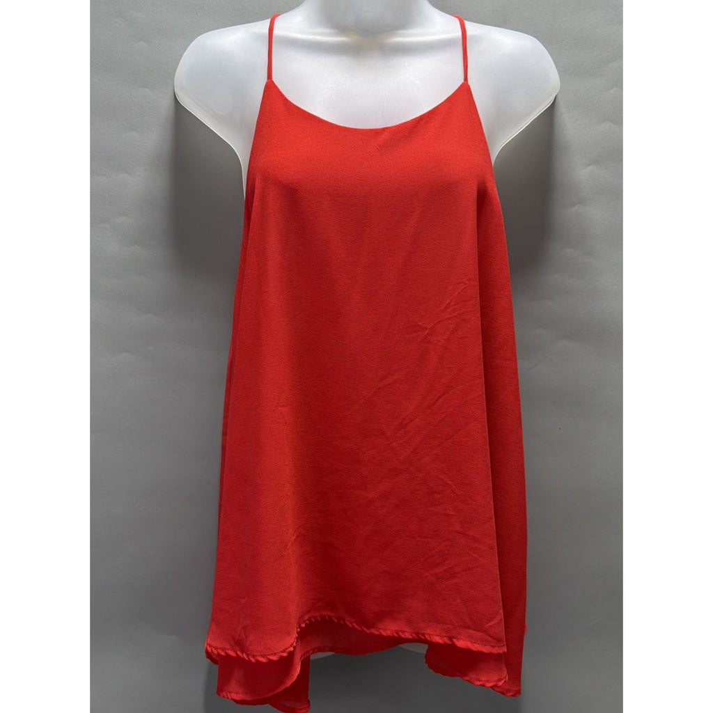 Adrienne Layered Sleeveless Tank Top Women's Size Medium Flirty Boho Chic