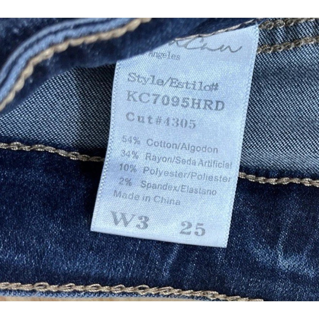 KanCan Women's High-Rise Skinny Stretch Medium Wash Jeans Cotton Blend Size 3/25