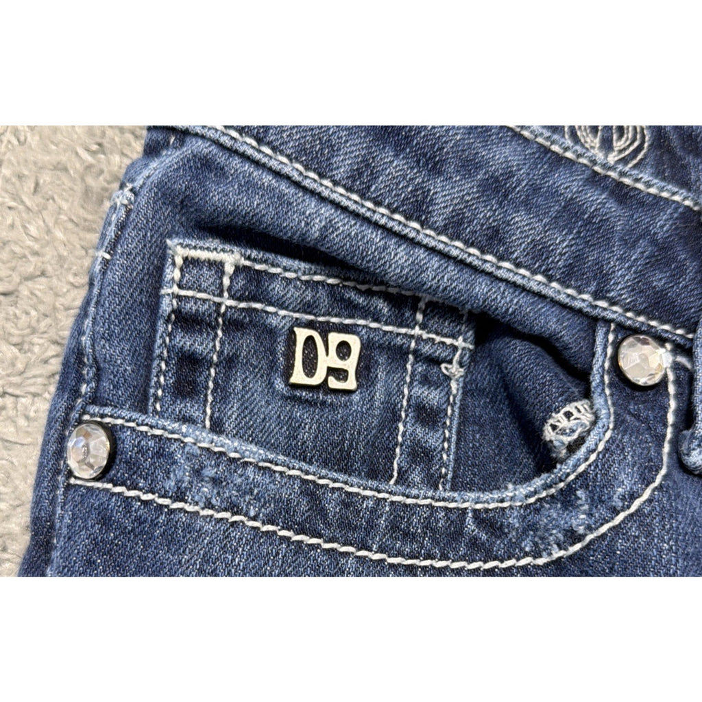 D9 District 9 Women's Blue Denim Turner Boot Cut Jeans 25x30 Western Workwear