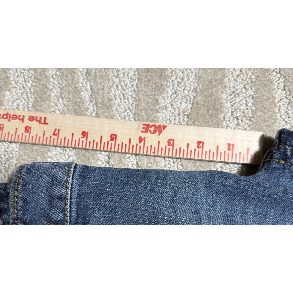 Y2K Aeropostale 11/12 S Reg Hailey Skinny Flare Jeans Low Rise Medium Wash 32x29