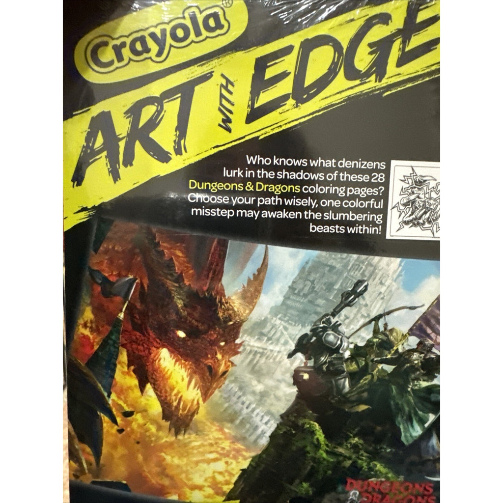 Crayola Art with Edge, Dungeons & Dragons Coloring Pages, 28 pgs & DnD Poster