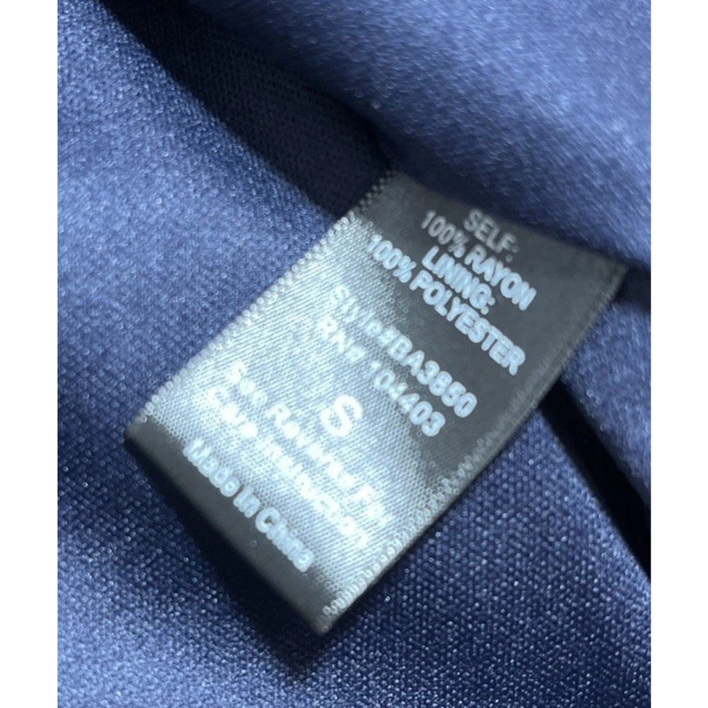 Blu Pepper Paisley Women's Dress Size S Lined navy blue keyhole sheath boho