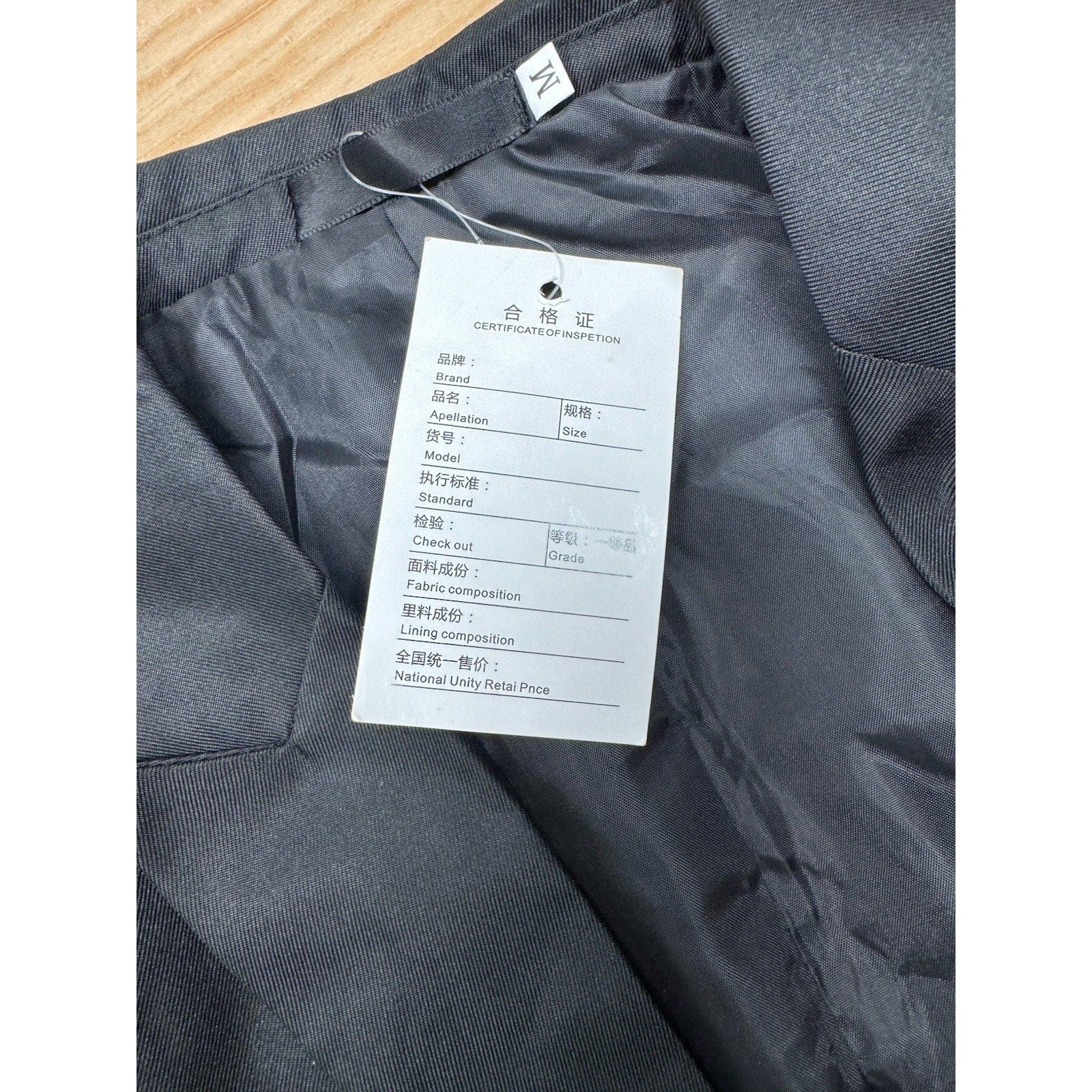 Apellation NWT Suit Blazer Black Stretch Pockets Women’s Size Medium