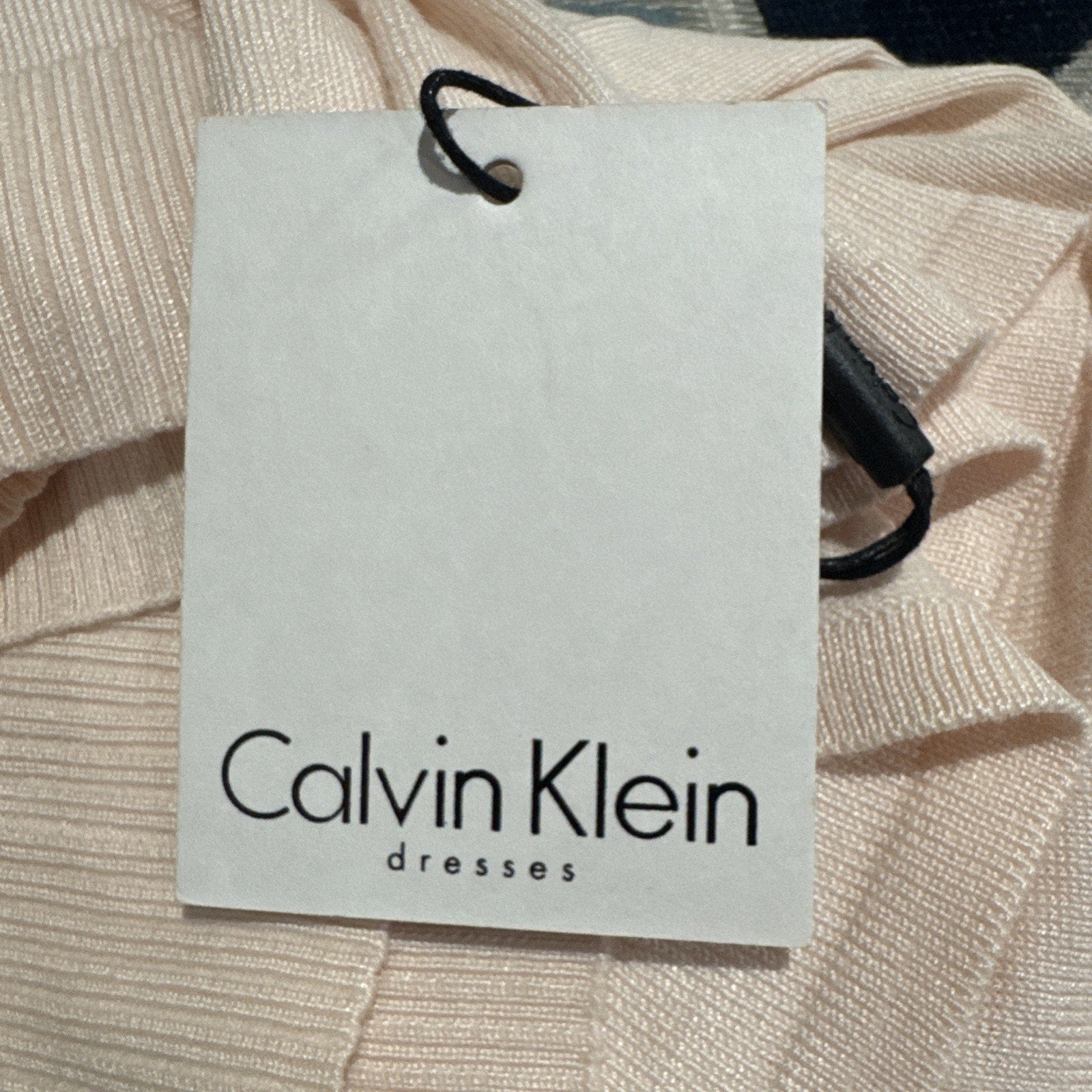 Calvin Klein Cropped Open Front Blush Punk Cardigan Flutter Women’s Size Large