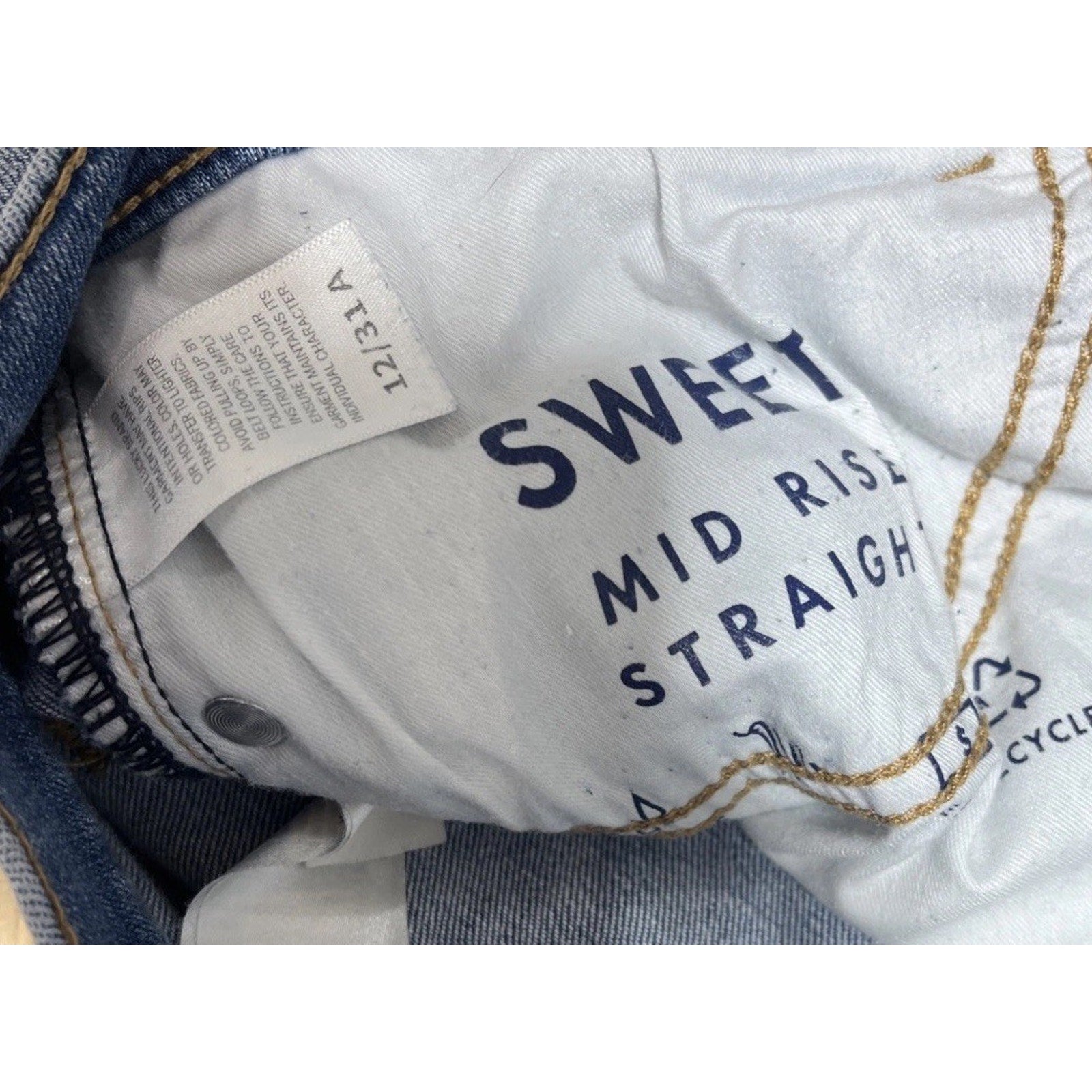 LUCKY BRAND MID RISE STRAIGHT SWEET JEANS STRETCH SIZE 12/31