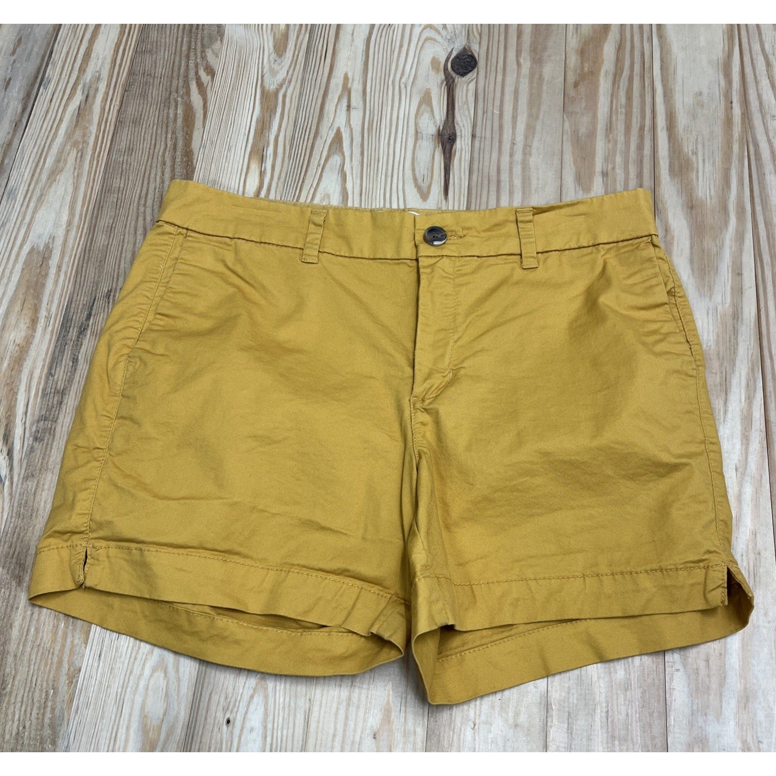 Old Navy Everyday Shorts Stretch Yellow Orange Women's 8