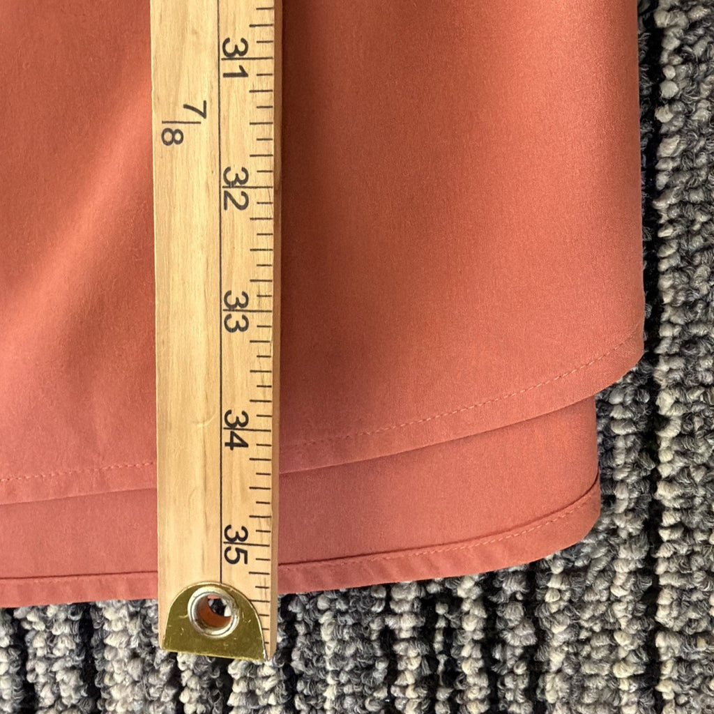 Athleta Dress XSP Coral Sleeveless Drawstring Waist High Low Hem Stretch