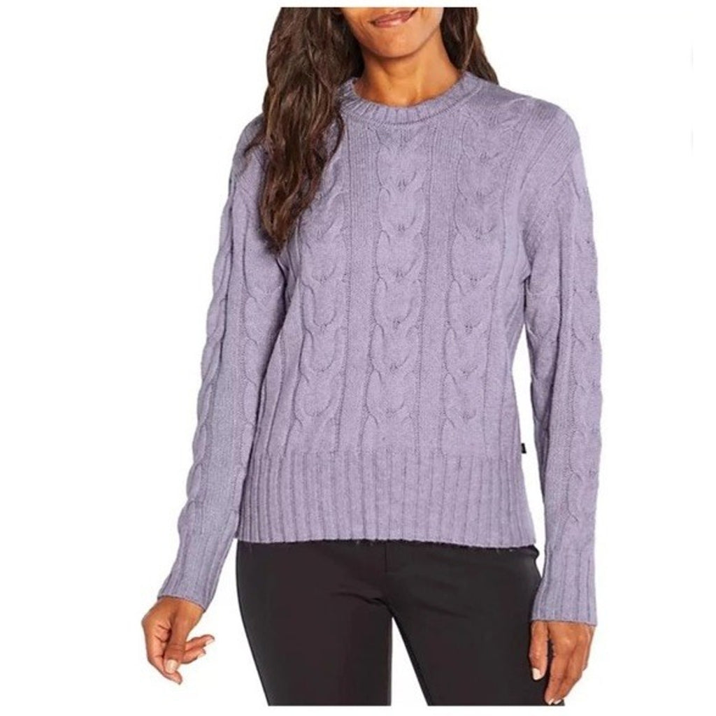 Banana Republic Cable Knit Sweater Womens Size Large Rayon Super Soft Casual NWT