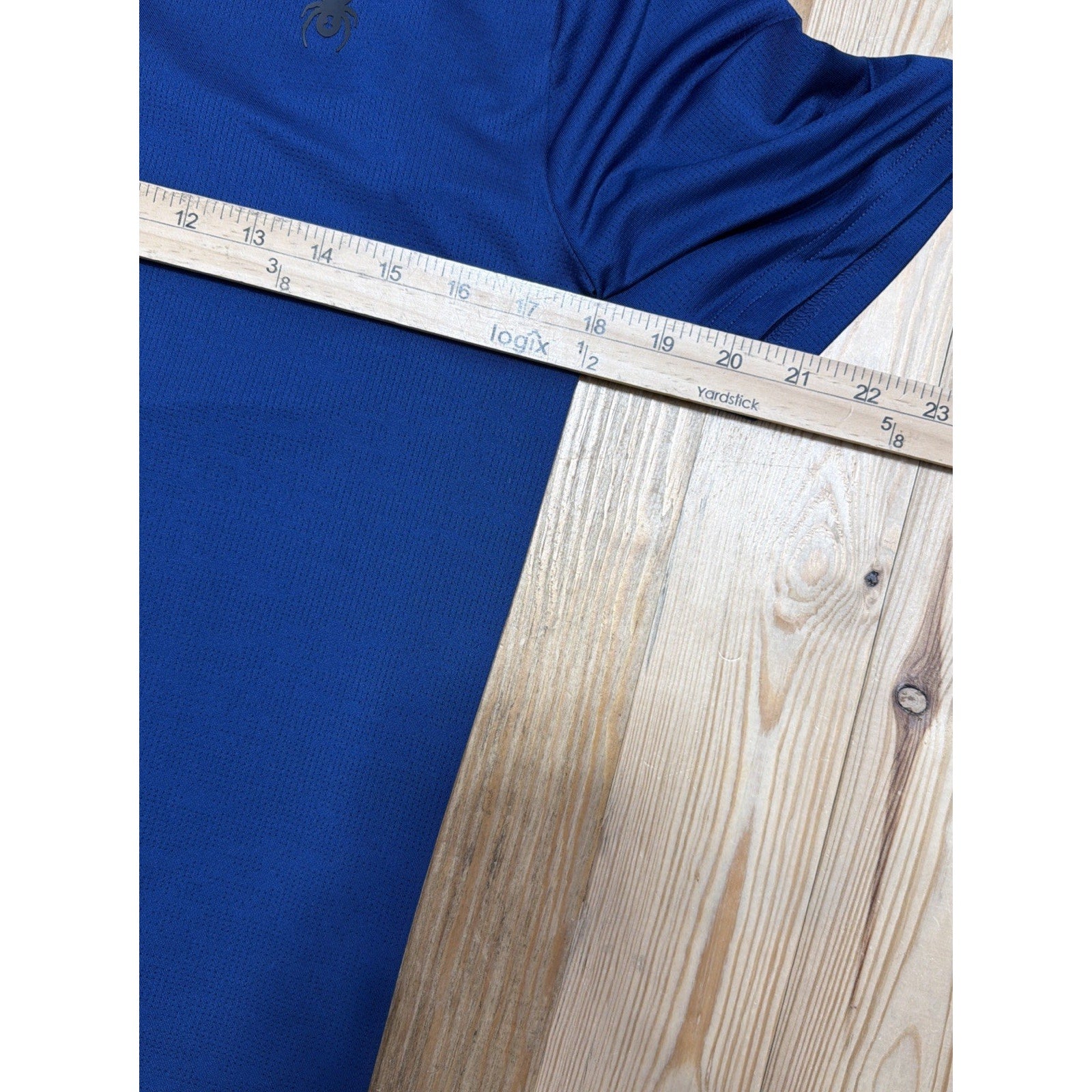 Spyder Active T-Shirt Men's Small Navy Stretch Short Sleeve Pro Web Tee