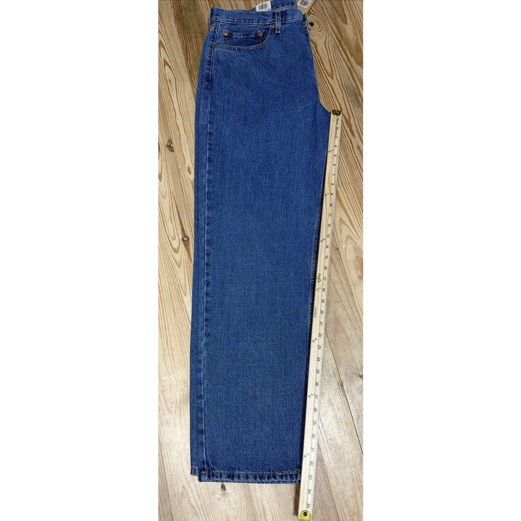NWT Levi's 550 Relaxed Fit Loose Thigh Tapered Leg Blue Denim Jeans Men’s 38x34