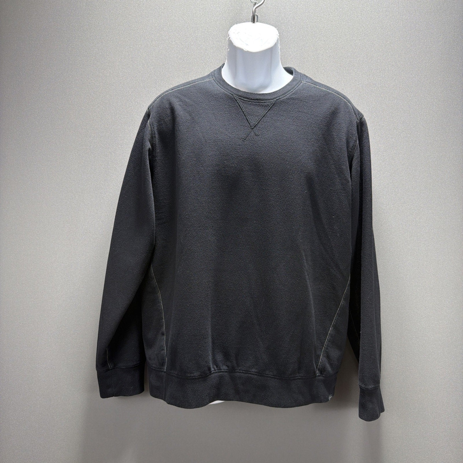 Eddie Bauer Men's Black Crew Neck Pullover Long Sleeve Casual Active Sweater L