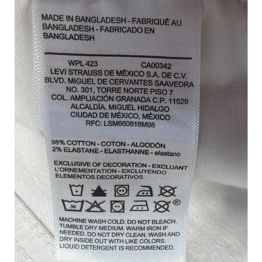 DENIZEN Levis womens Mid rise jegging size 15/32 stretch solid white denim