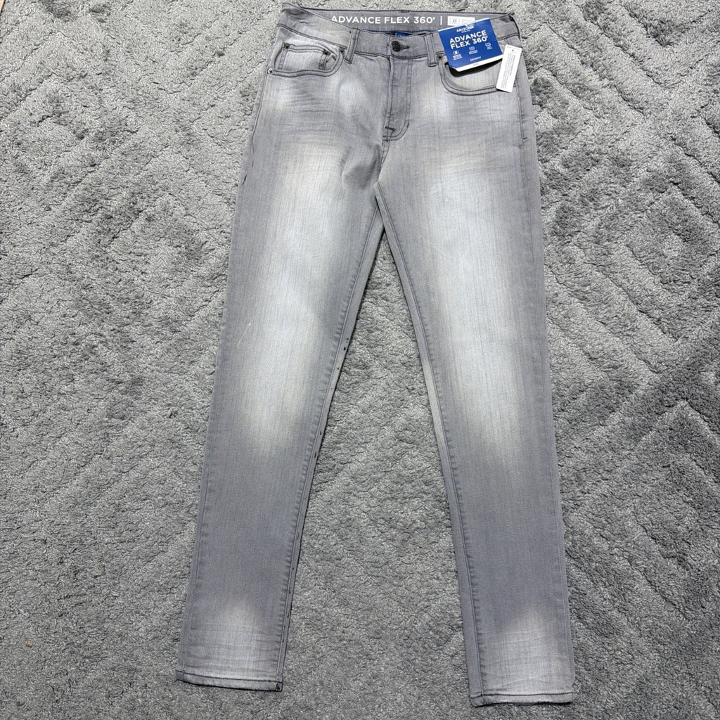 Arizona Jean Co Flex 360 Skinny Fit Jeans Men's Size 30x32 Gray Denim NWT