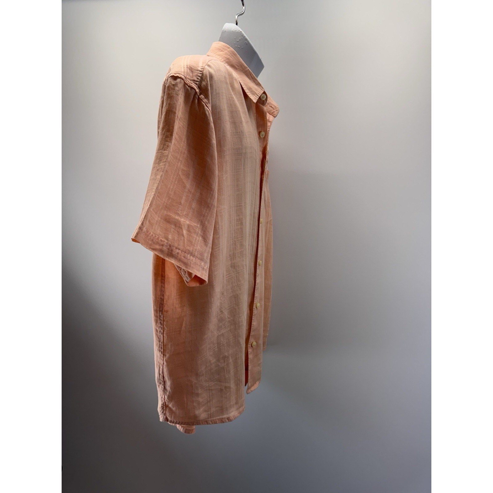 Tommy Bahama Orange Beach 100% Linen Short Sleeve Button Front Shirt Men’s XL