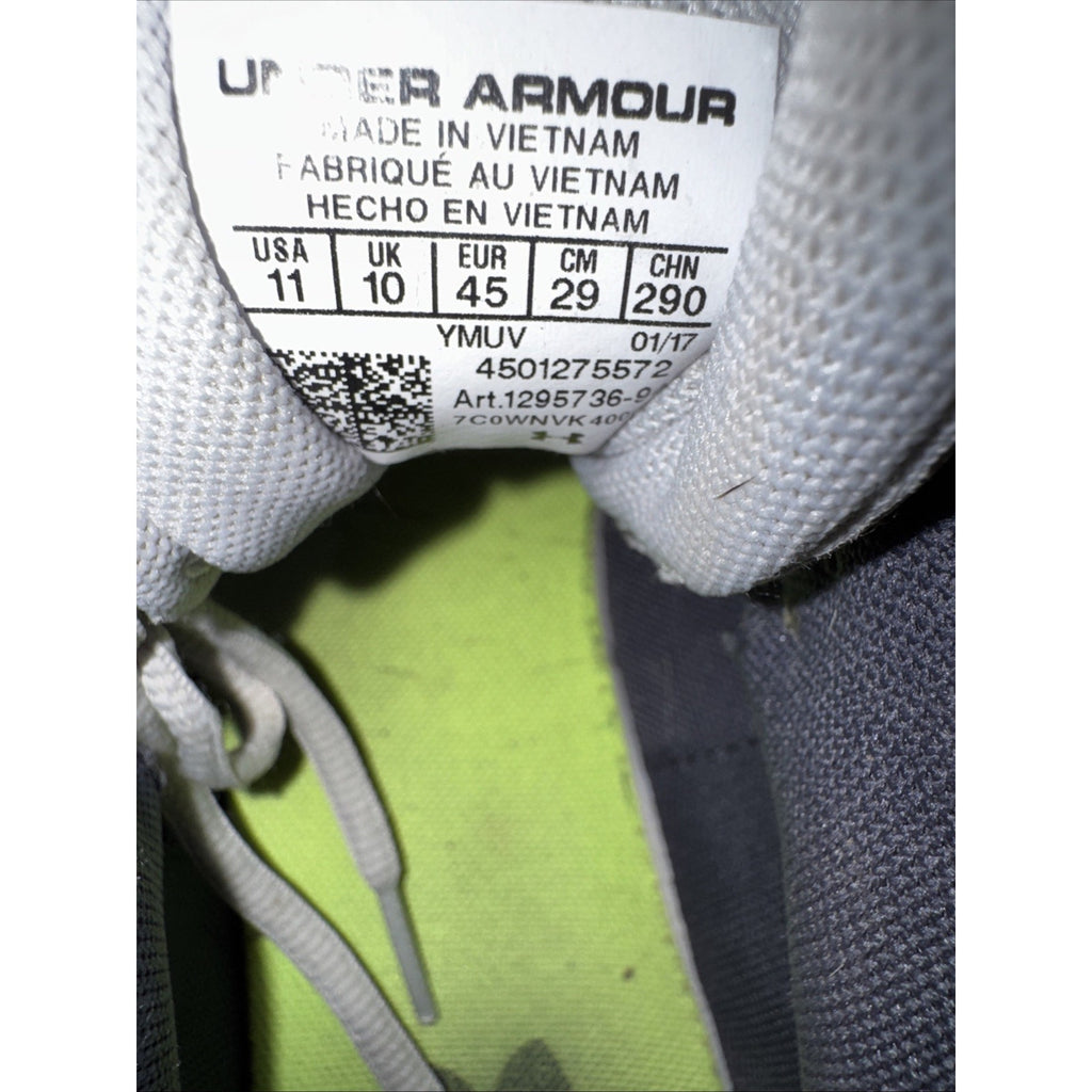 Under Armour Men’s Green Thrill 3 Athletic Running Shoes Size 11 2017