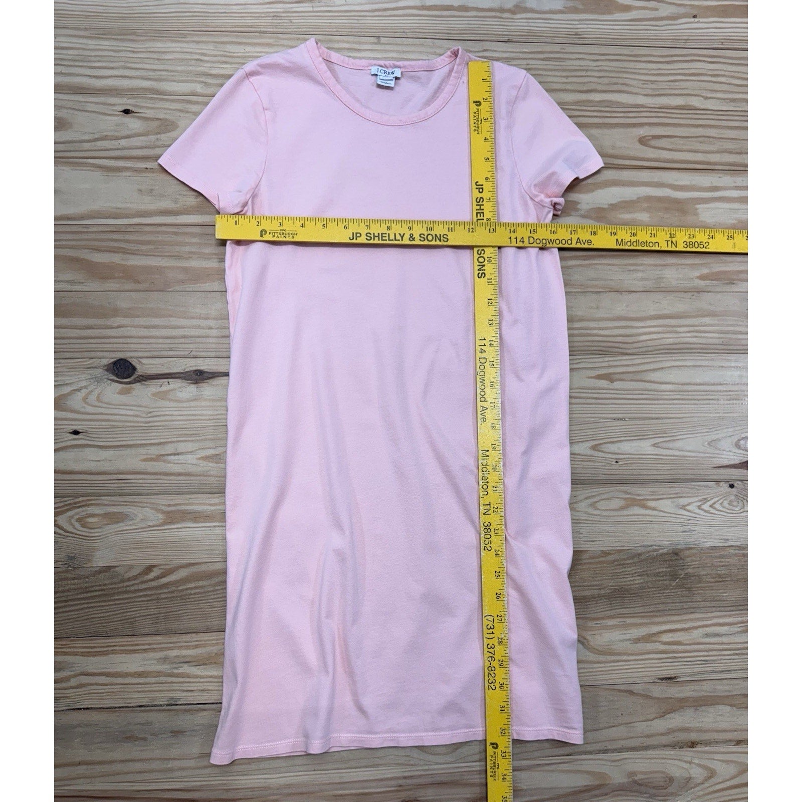 J Crew Peach Pink Short Sleeve T-shirt Dress Women’s Size X-Small