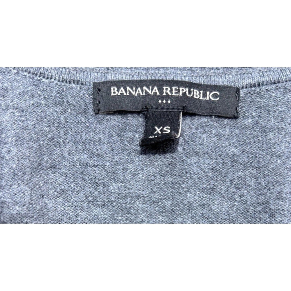 Banana Republic Women's Cardigan Sweater SZ XS Gray with Pockets and Buttons