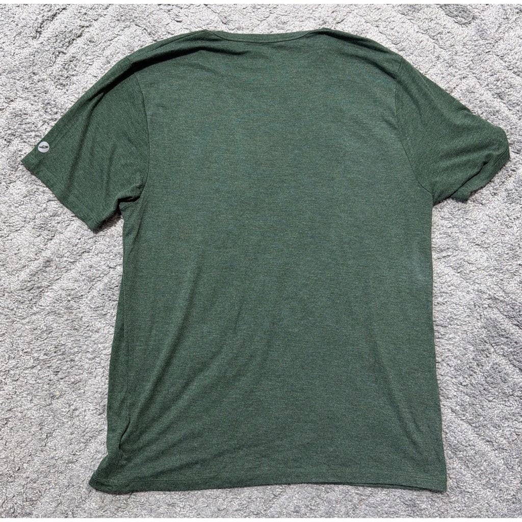 League Active Great Smokey Mountains Scene Short Sleeve T Shirt Green Adult XL