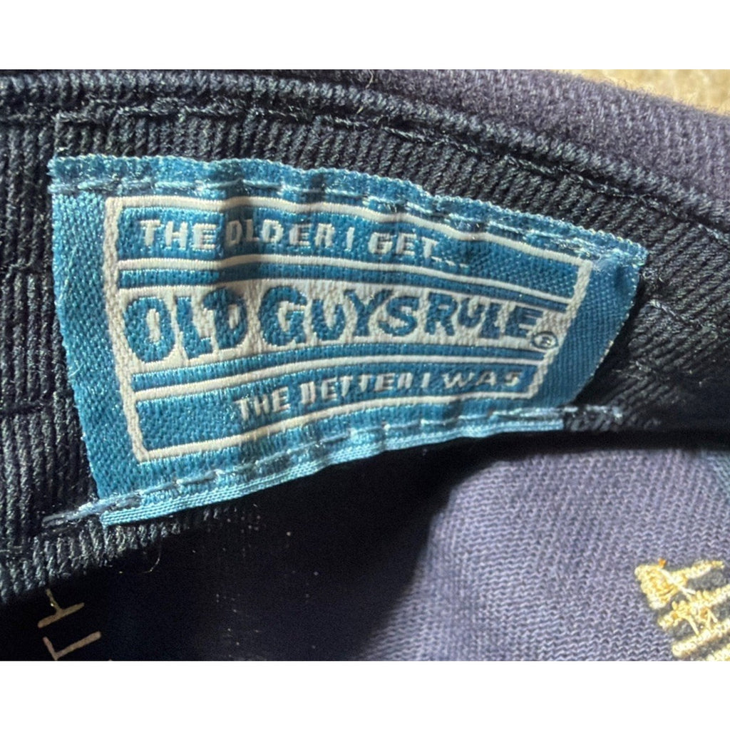 Old Guys Rule Dad Hat Cap The Older I Get 3D Woven Patch Blue