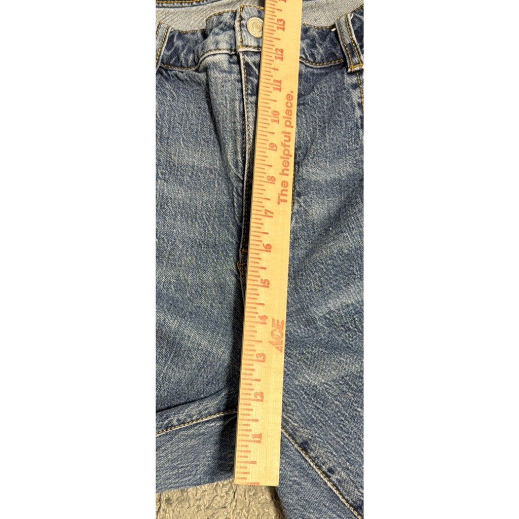 Anthropologie Pilcro Women's Plus Size 18 High Rise Wide Leg Blue Jeans Stretch