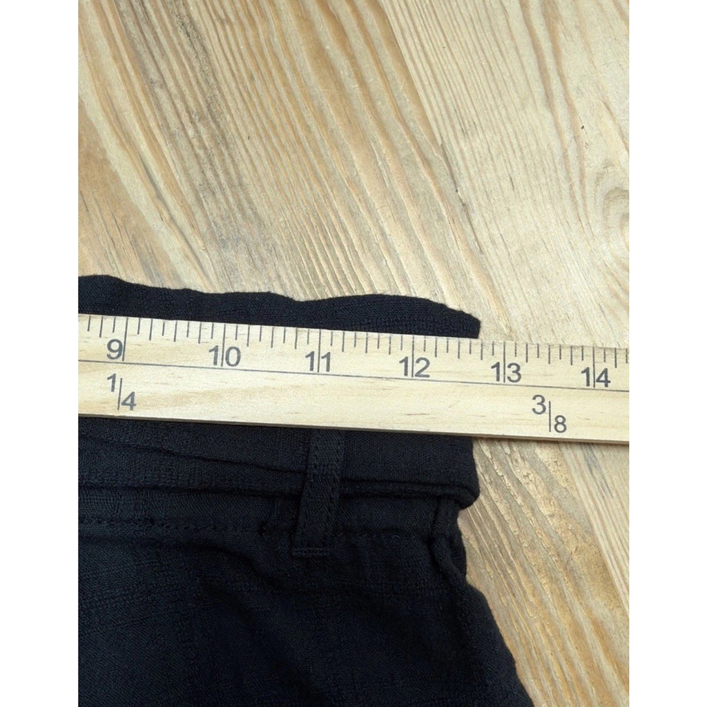 NWT Buckle Good Luck Gem Womens Size S Black Textered Belted Shorts Pockets