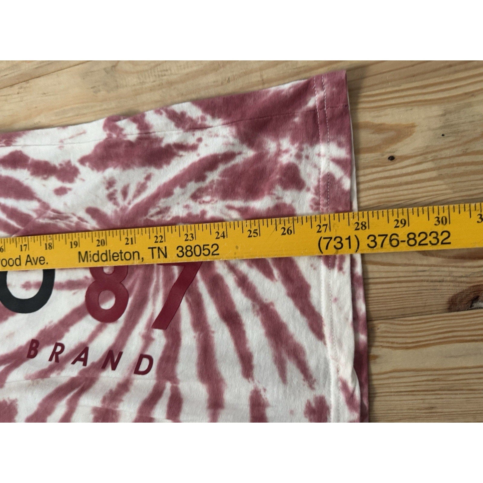 Aeropostale Tie dye long sleeve t-shirt Medium Muted Red